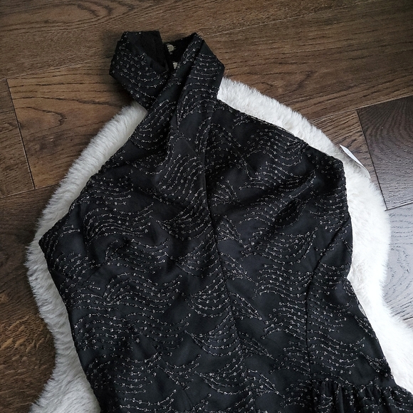 Shoshanna x Anthropologie Midnight Olivia Embroidered Stars Midi Dress - Picture 4 of 13